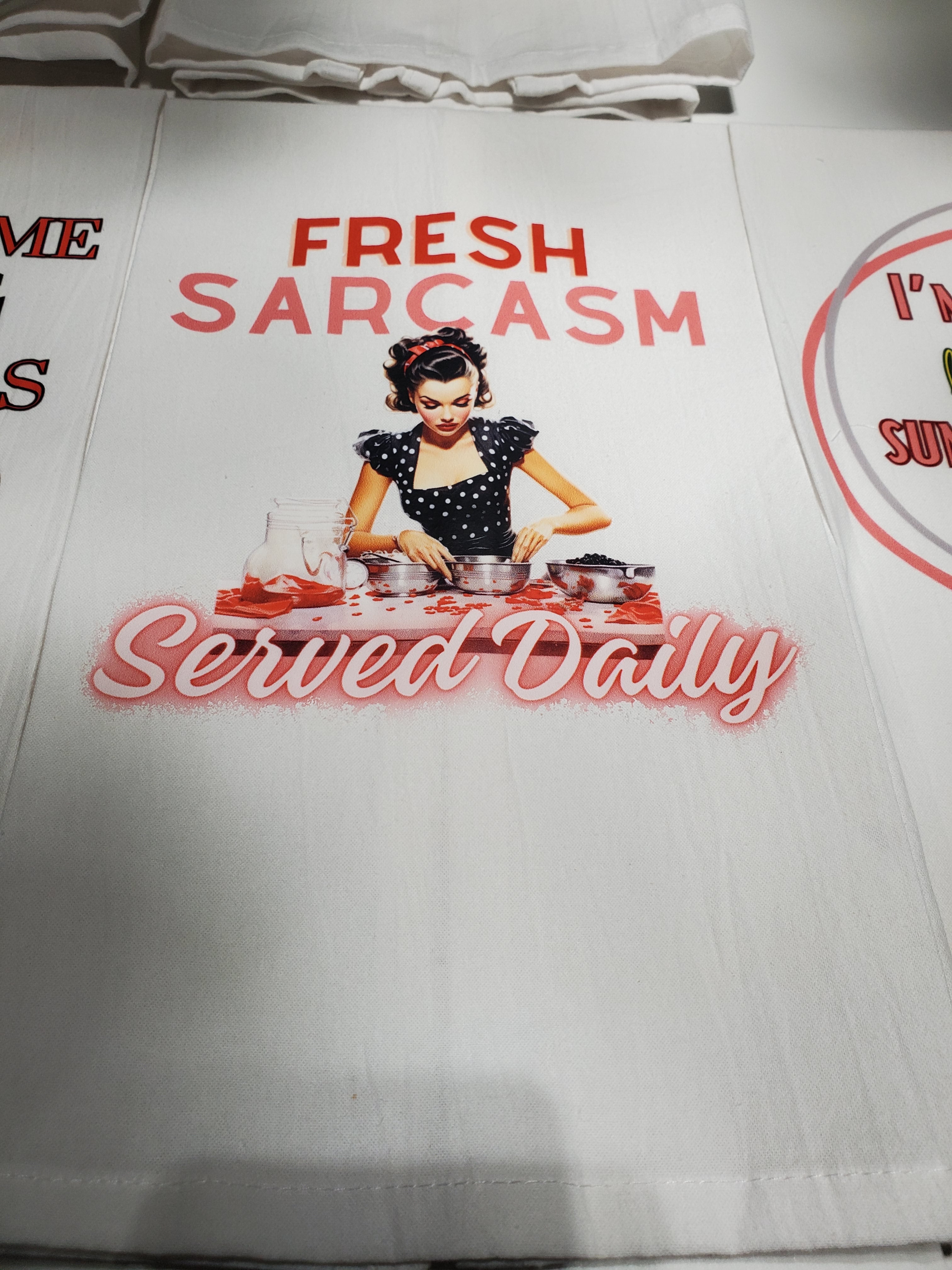 Set of 5 Tea Towels - Poised and Pinned
