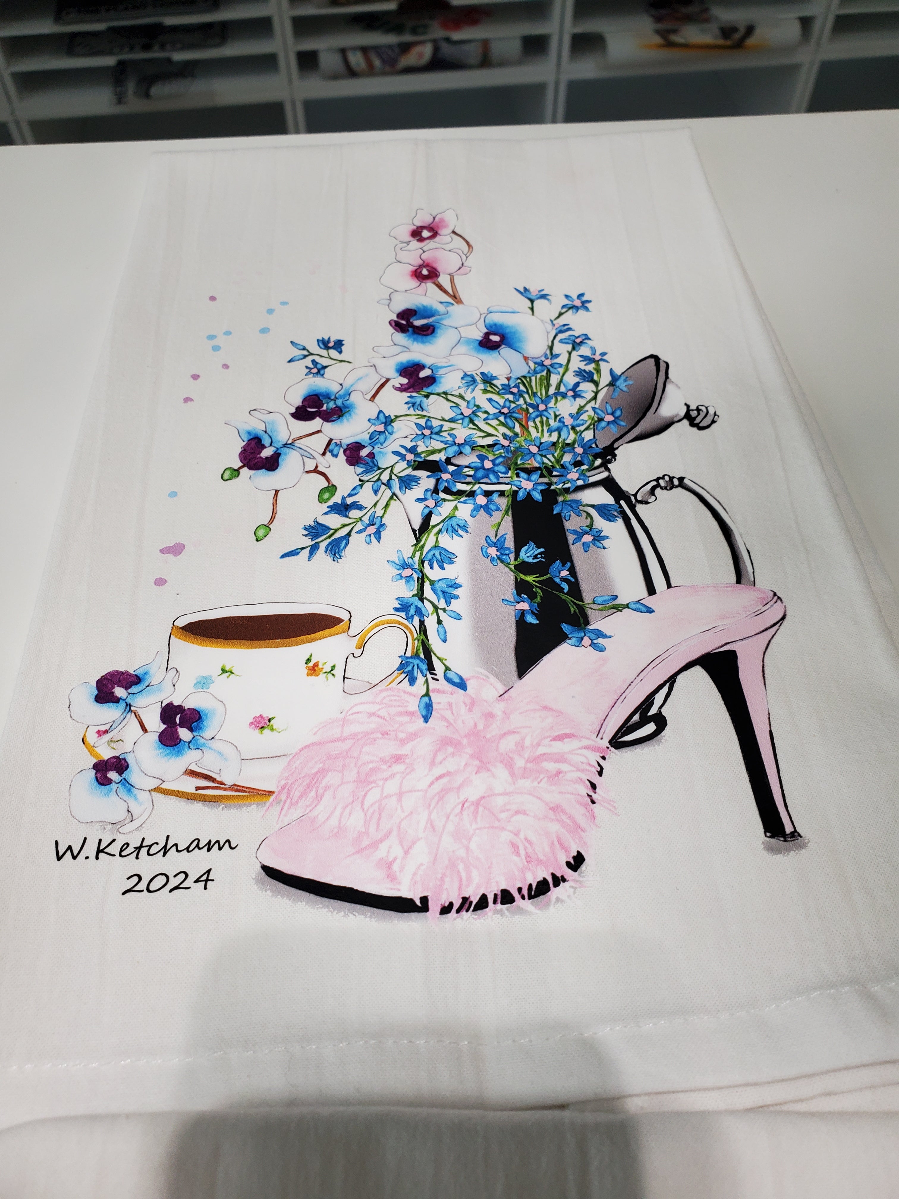 Set of 6 Tea Towels - Retro Classy