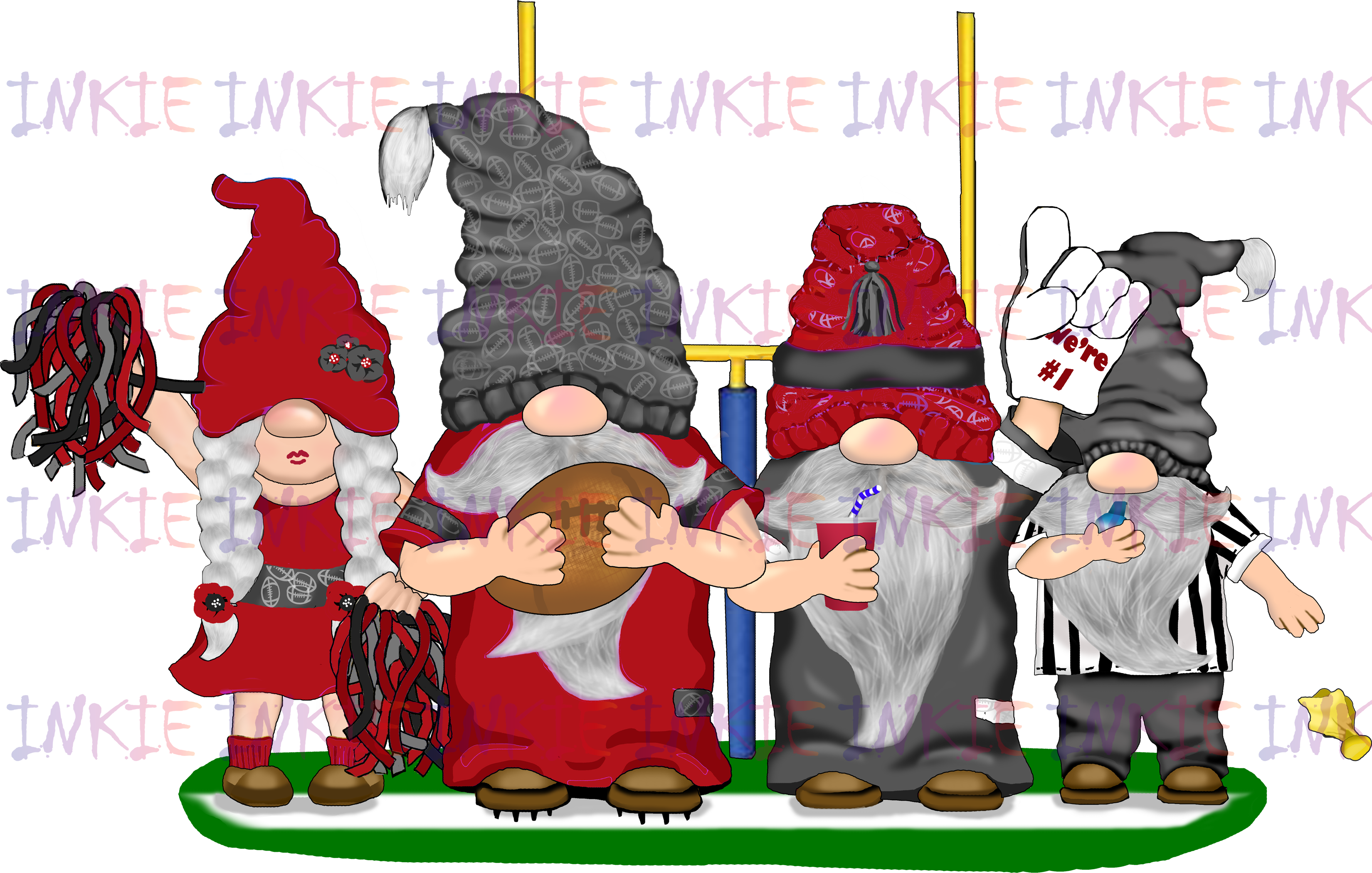 Football Gnomes with NFC Colors