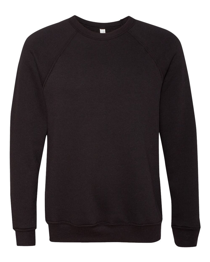 Sweatshirt - Sponge Fleece Raglan Crewneck Sweatshirt - BELLA + CANVAS