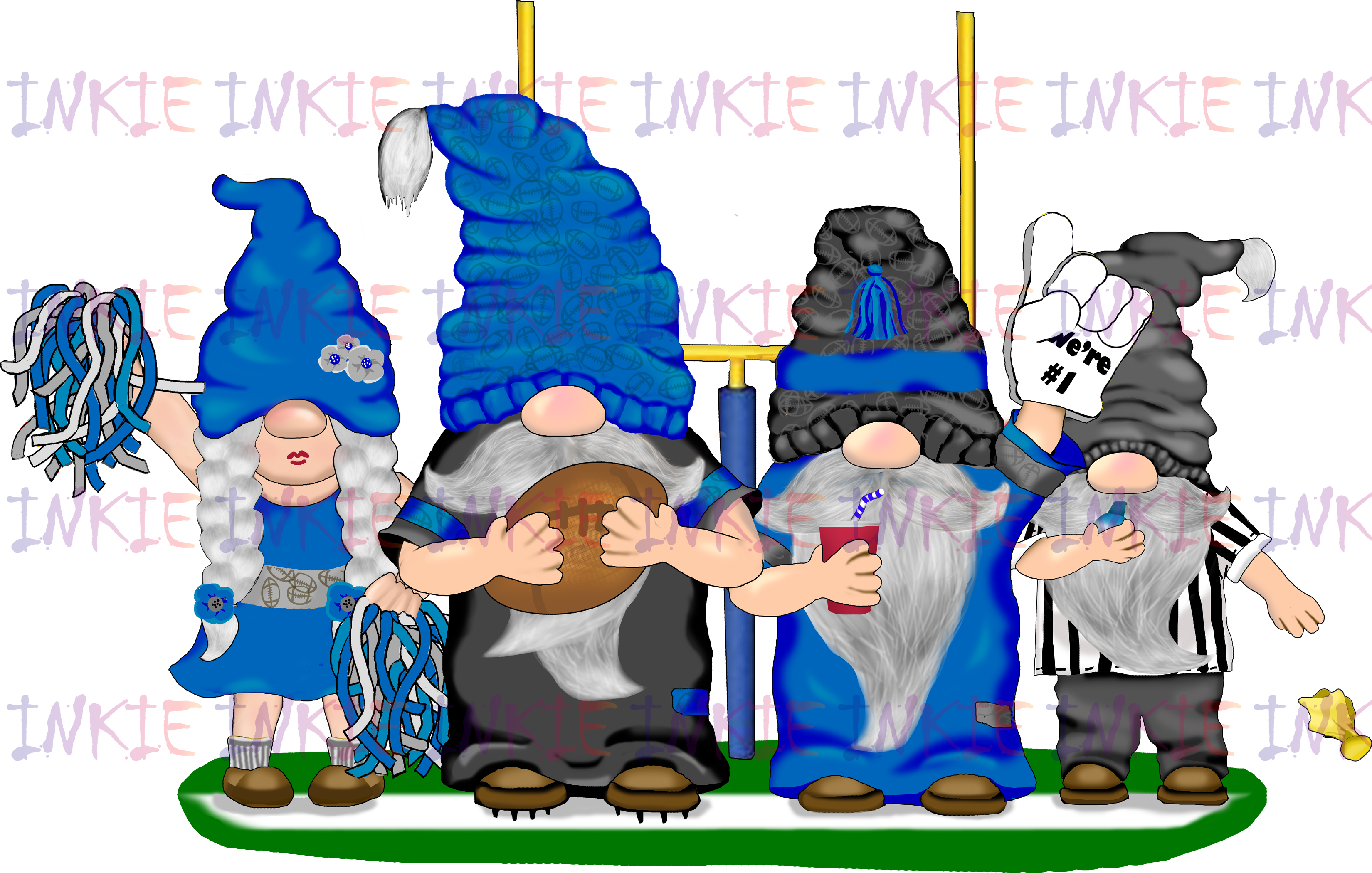 Football Gnomes with NFC Colors