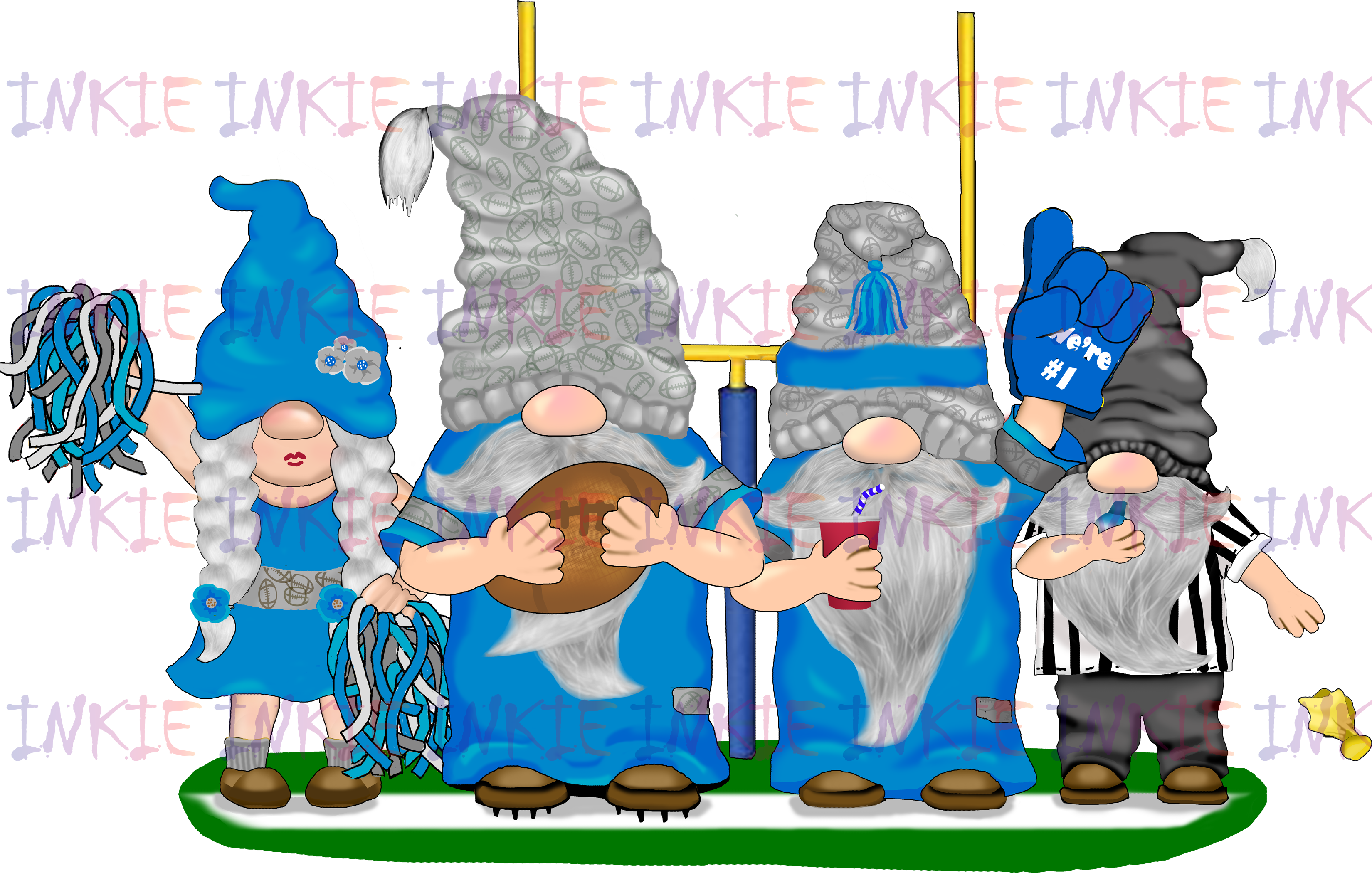 Football Gnomes with NFC Colors
