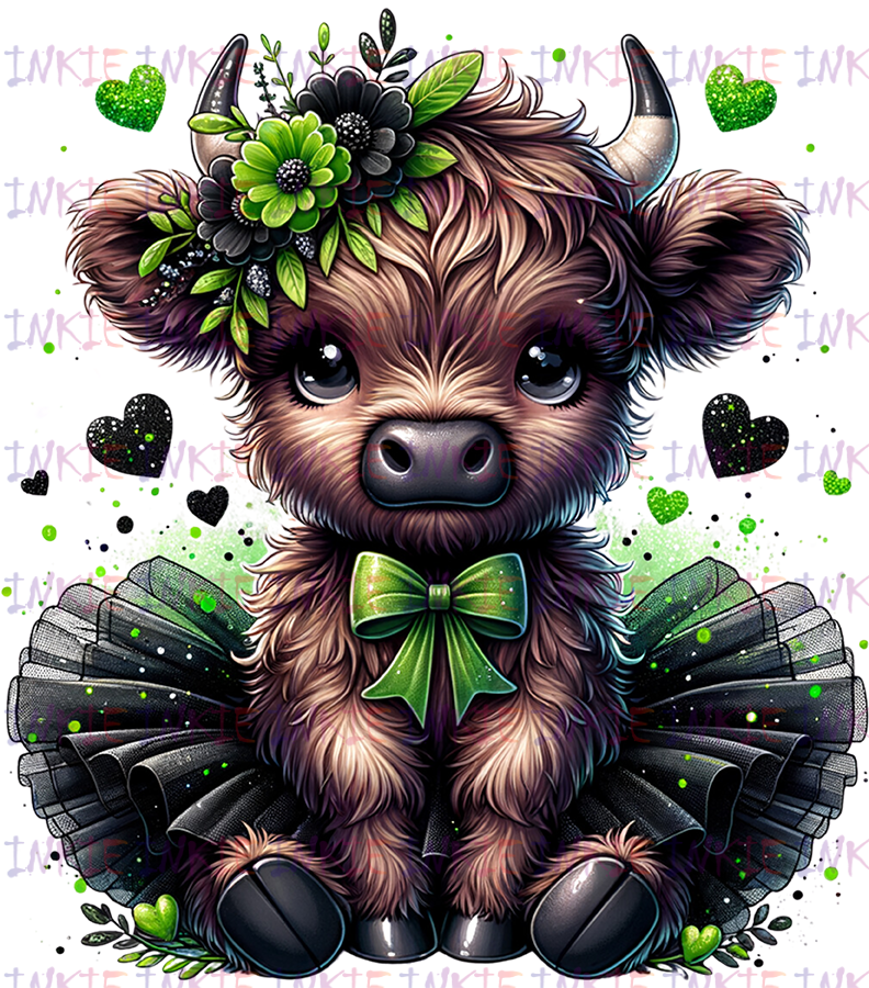 Green Tutu and Brown Cow