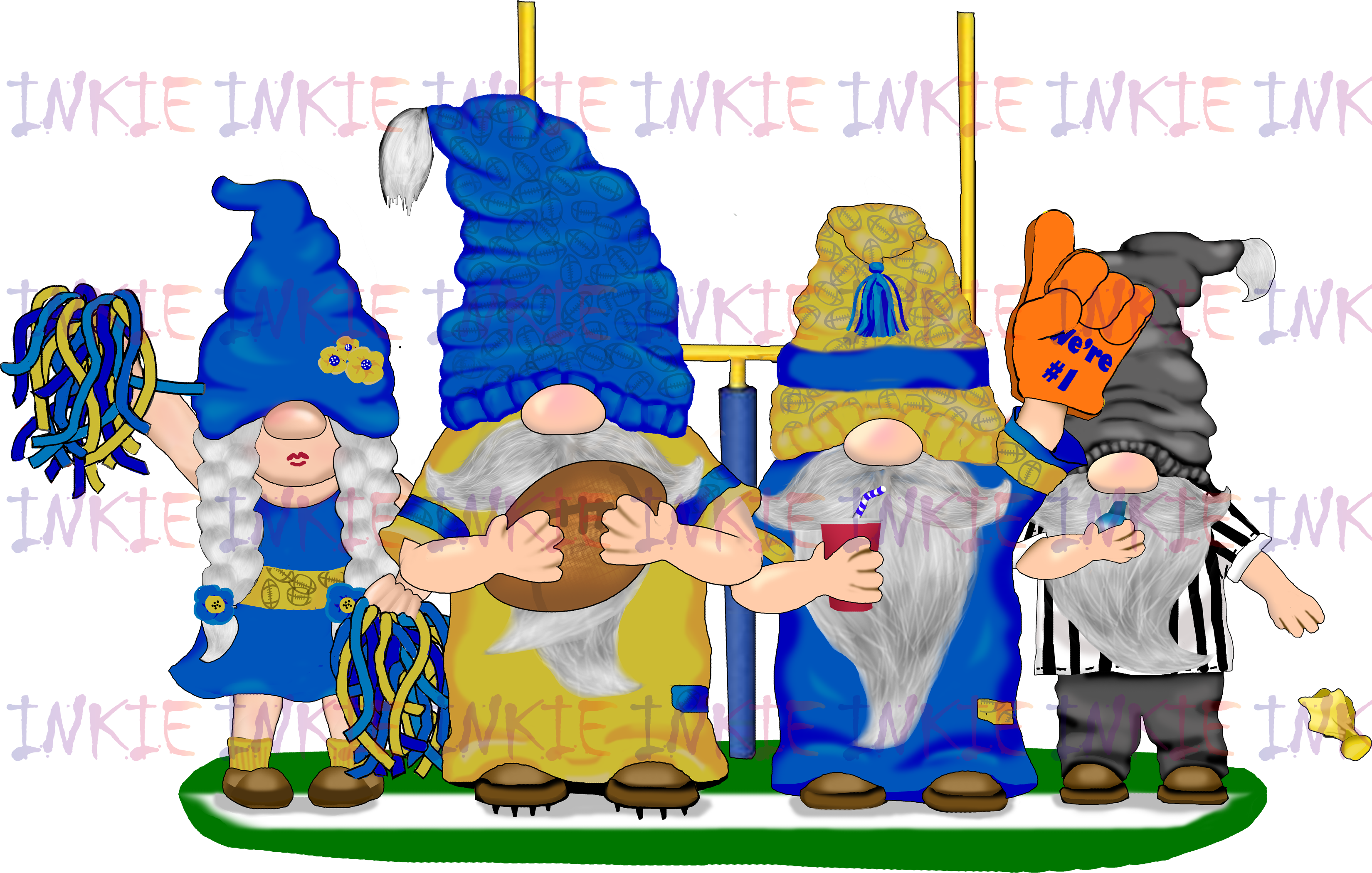 Football Gnomes with NFC Colors