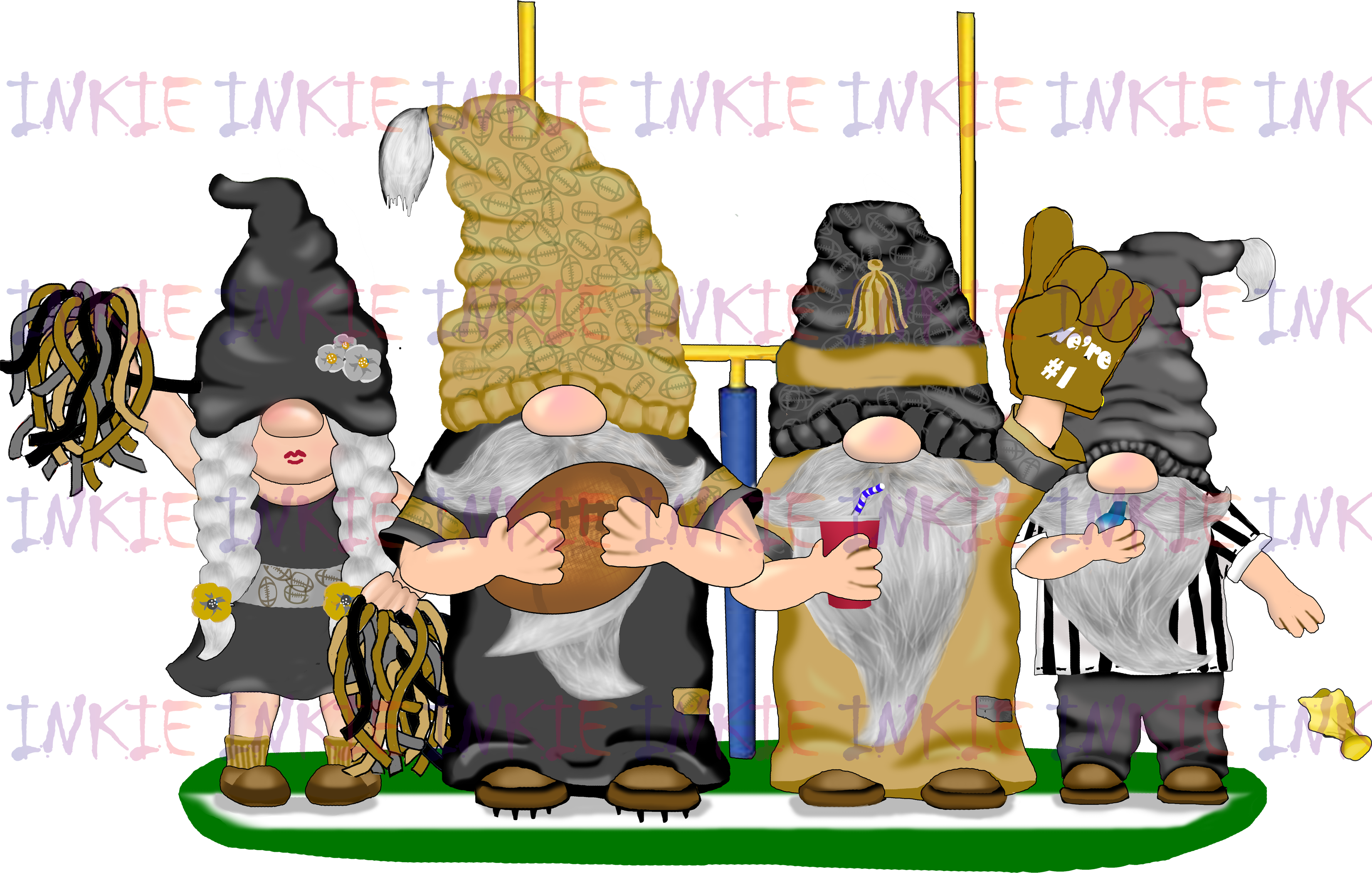 Football Gnomes with NFC Colors