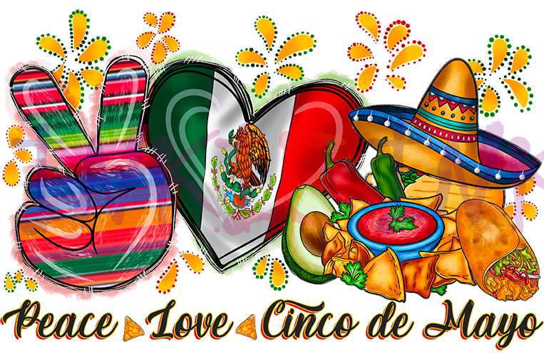 Peace Love Cinco de Mayo