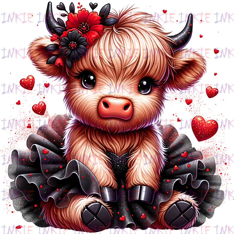 Red Tutu and Brown Cow