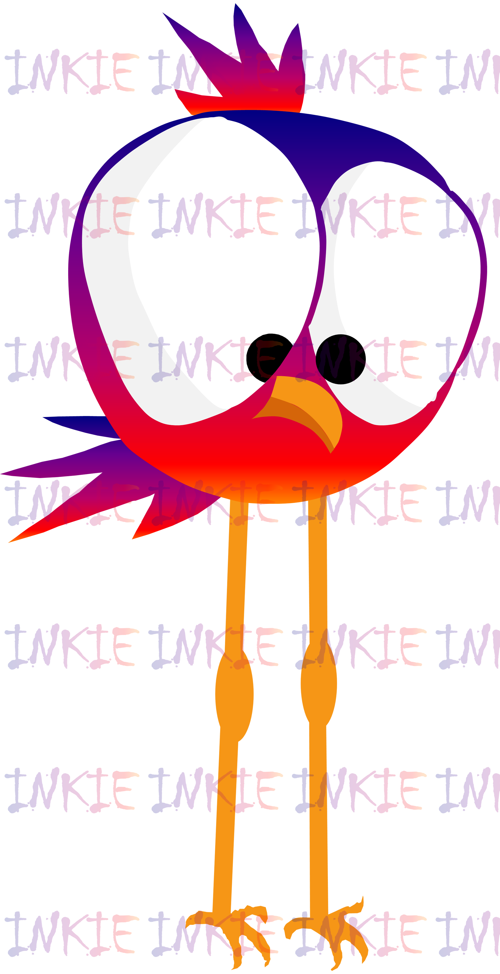 Tall Gradient Bird