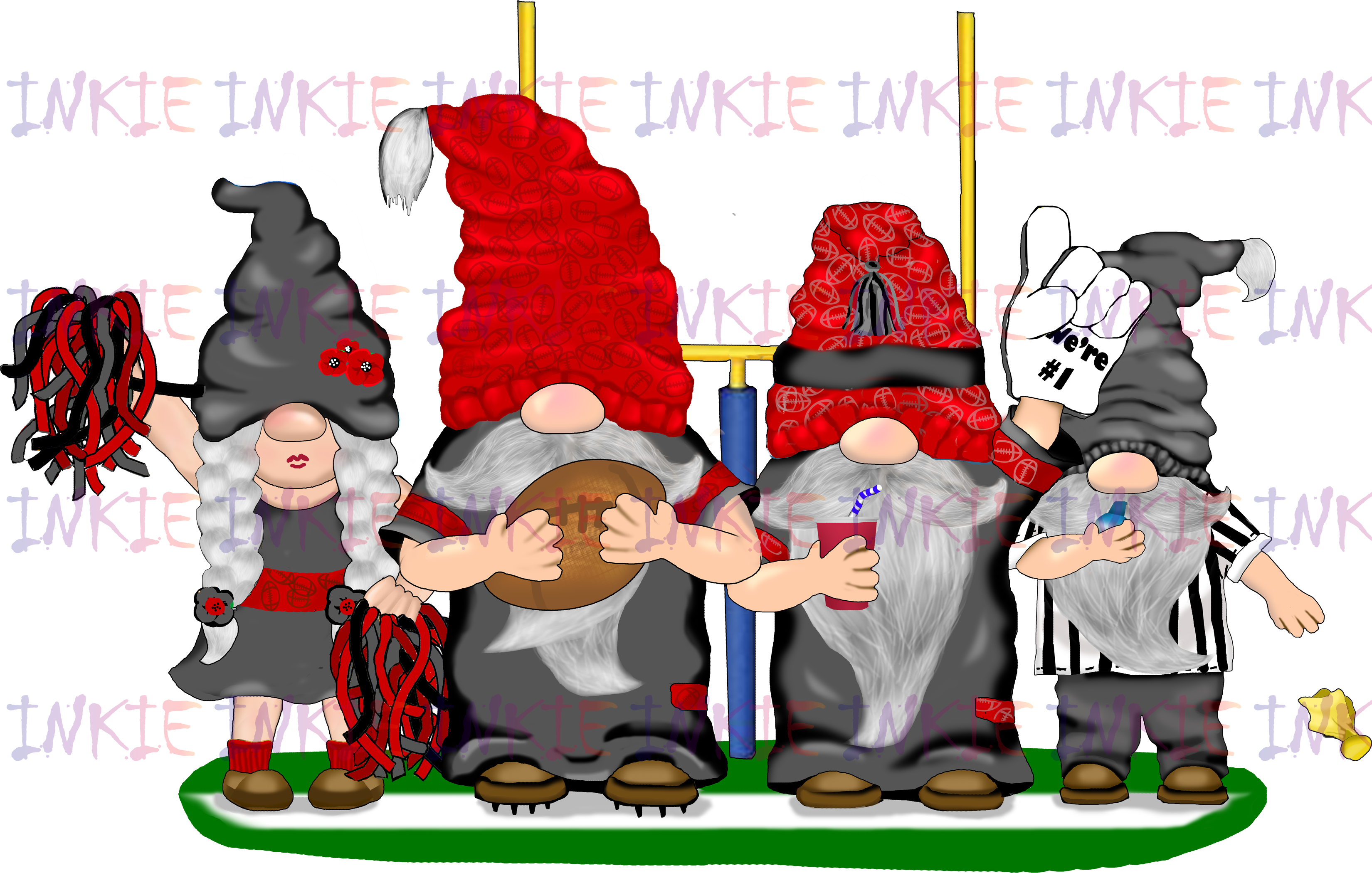 Football Gnomes with NFC Colors