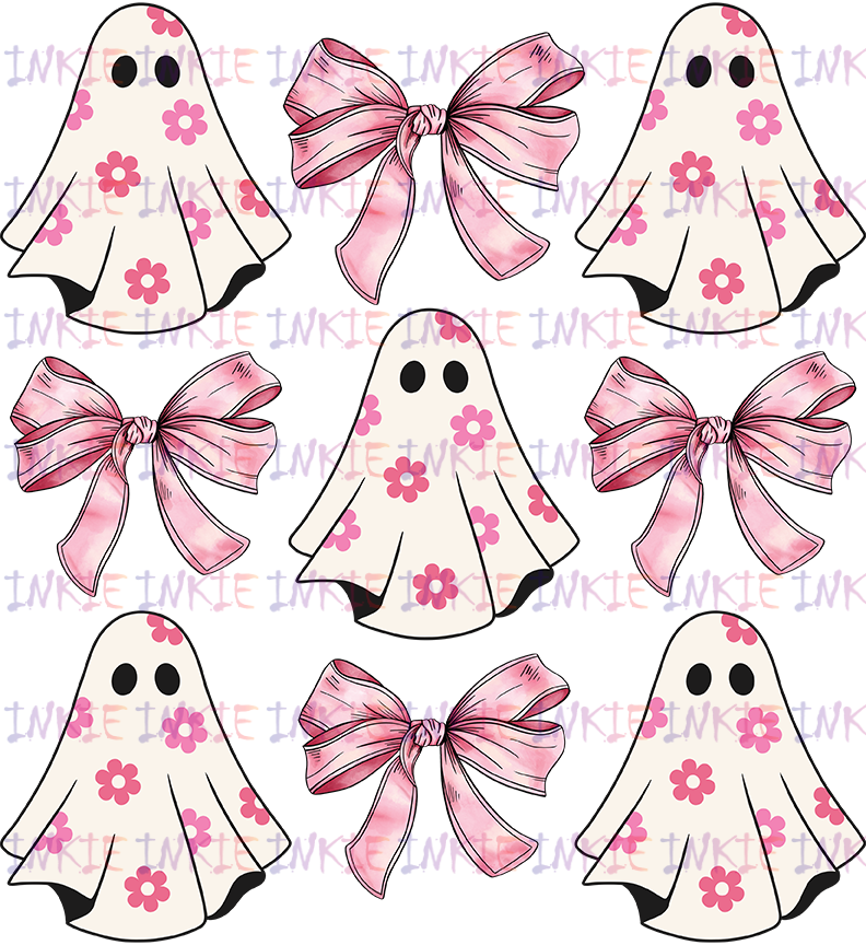 Pink Daisy Ghost and bows
