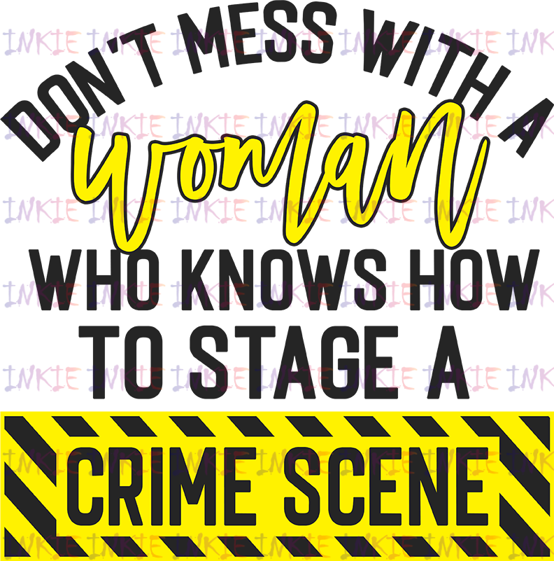 Stage a crime scene